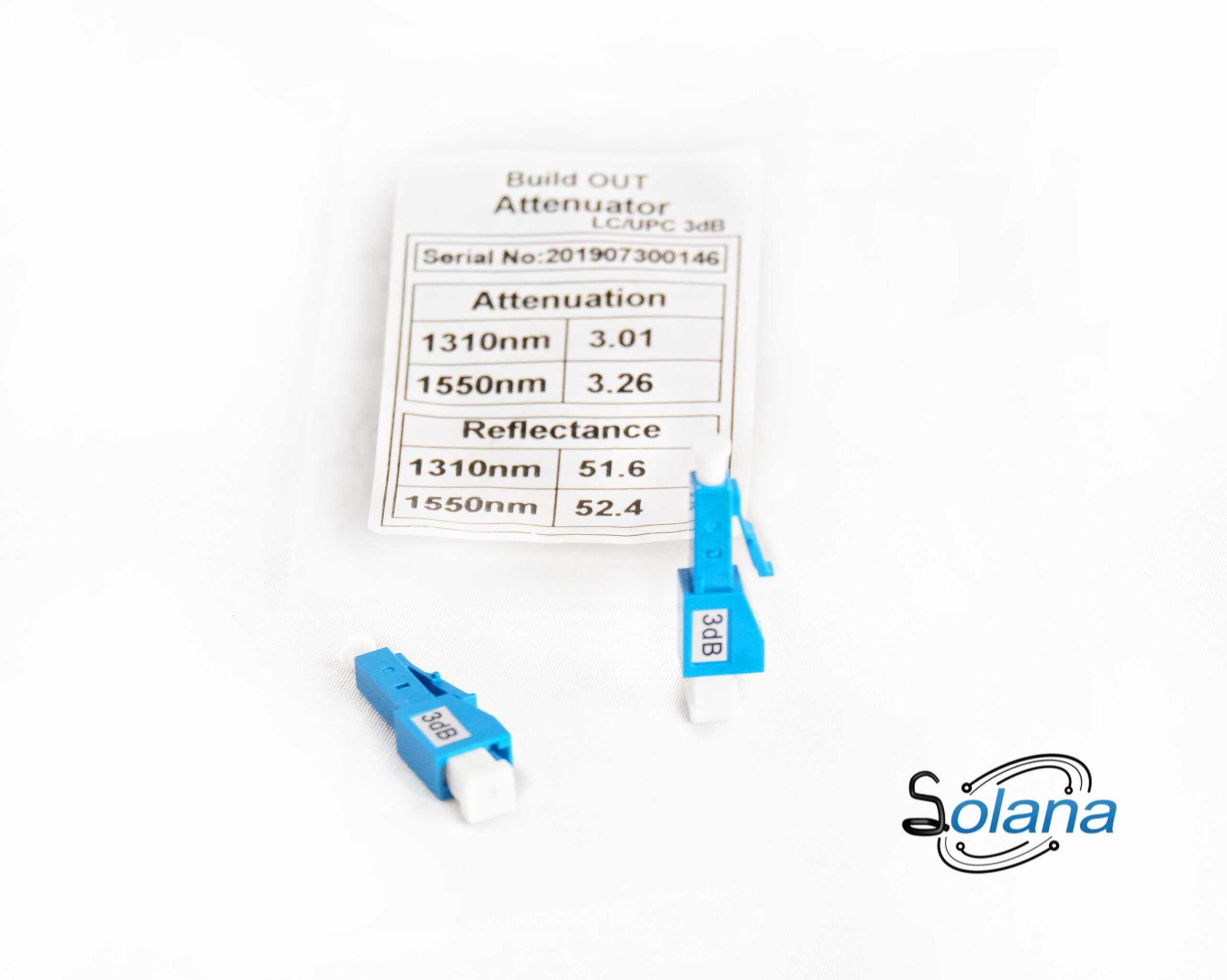 Atenuador LC/UPC 3dB SOLANA | Código 482